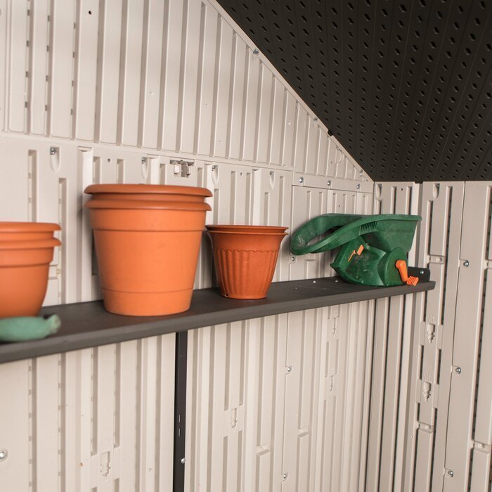 12.5 ft. W 8 ft. D Plastic Storage Shed