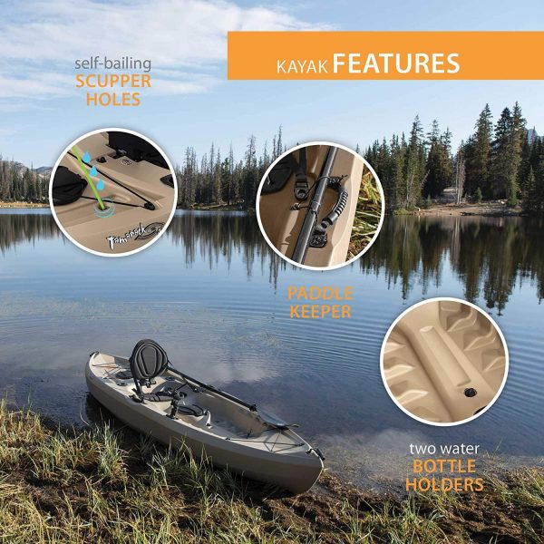 90806 Tamarack Angler 100 Fishing Kayak C 2 Pack (Paddles Included)