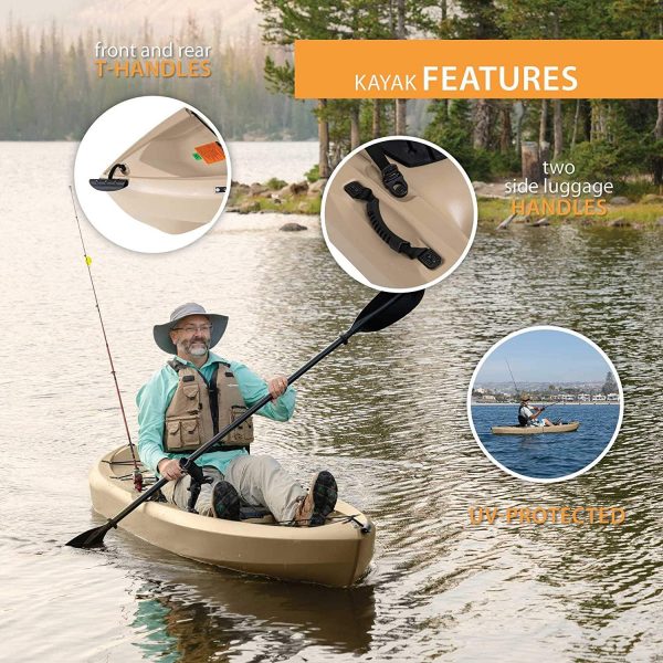 90806 Tamarack Angler 100 Fishing Kayak C 2 Pack (Paddles Included)