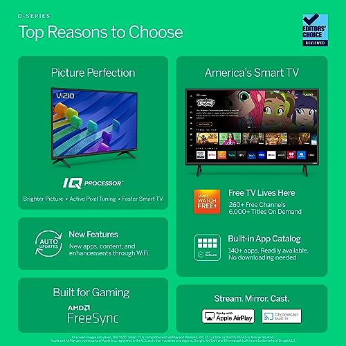 VIZIO 40-inch D-Series Full HD 1080p Smart TV with AMD FreeSync